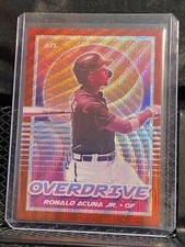 Ronald Acuna Jr. 2021 Chronicles Overdrive Red Wave #190/199 Braves