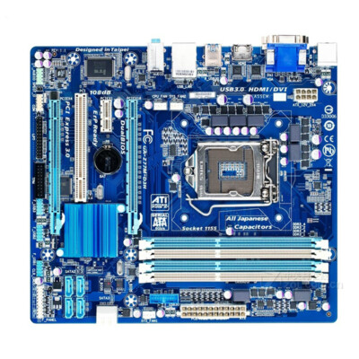 LGA 1155 Motherboard GIGABYTE GA-Z77M-D3H Intel Z77 DDR3 Memory HDMI VGA USB3.0
