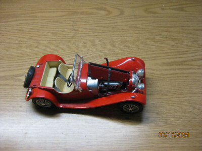 1/18 1937 JAGUAR SS 100, IN RED W/TAN SEATS, BY BURAGO , NO BOX | eBay