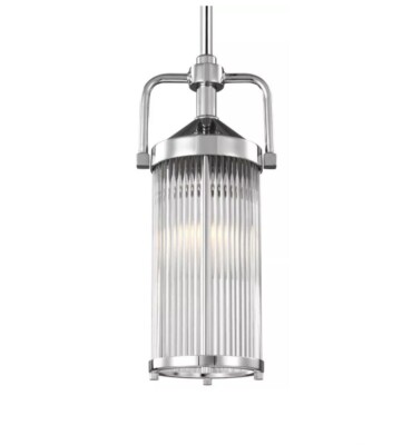 Feiss Paulson P1448CH Single Light 12'' Wide Pendant Chrome Finish Brand New!