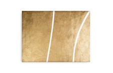 Quadro dipinto a mano su tela intelaiato Gold series12 colore oro astratto 60x40