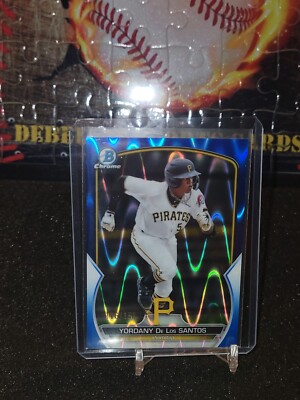 2023 Bowman Yordany De Los Santos Blue RayWave Parallel /150