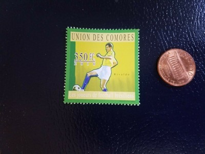 Rivaldo Vítor Borba Ferreira Brazil 2010 Soccer Union Des Comores Stamp