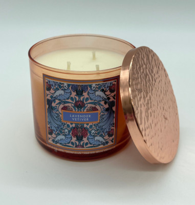 Bath & Body Works Candle Large 3-Wick LAVENDER VETIVER 14.5 oz