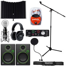 focusrite 2i2 recording bundle with mxl 990 and mackie cr3 monitors