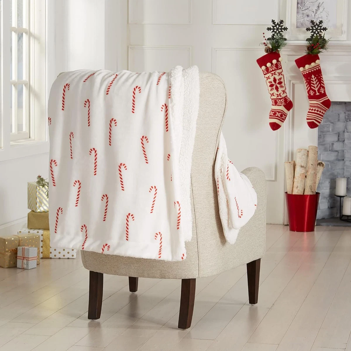 Great Bay Home Soft Velvet Plush and Sherpa Fleece 50