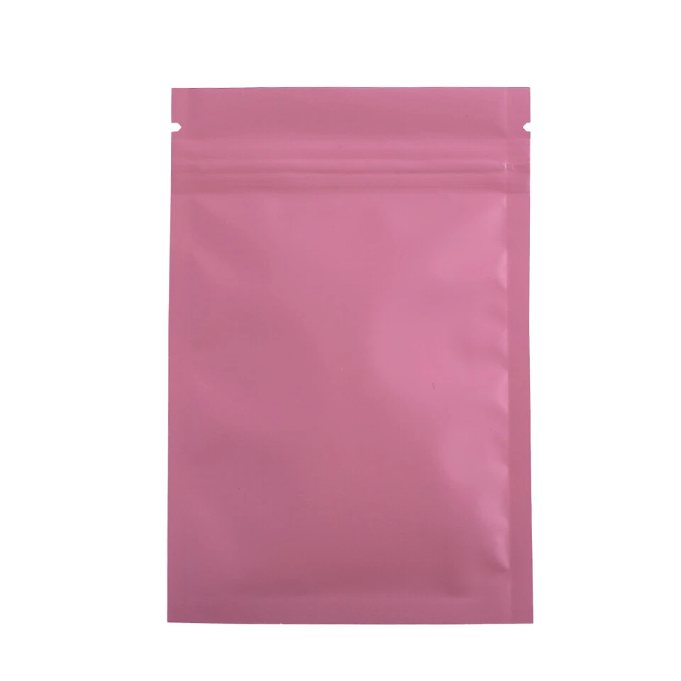 100 bolsas planas mate transparentes y rosa Mylar con cierre de cremallera 3,25 x 5 pulgadas (envío gratuito en 2 días) Foto 2 de 3