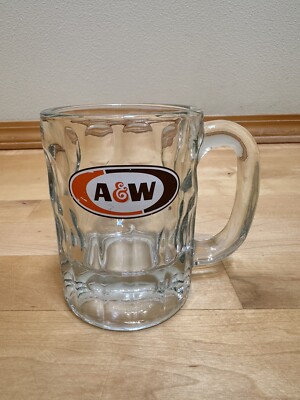 Vintage A&W Root Beer Mini Baby Mug Oval Logo AW Original Authentic 4.5 