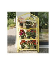 SERRE AZALEA 3 ÉTAGÈRES AVEC TOILE JAUNE