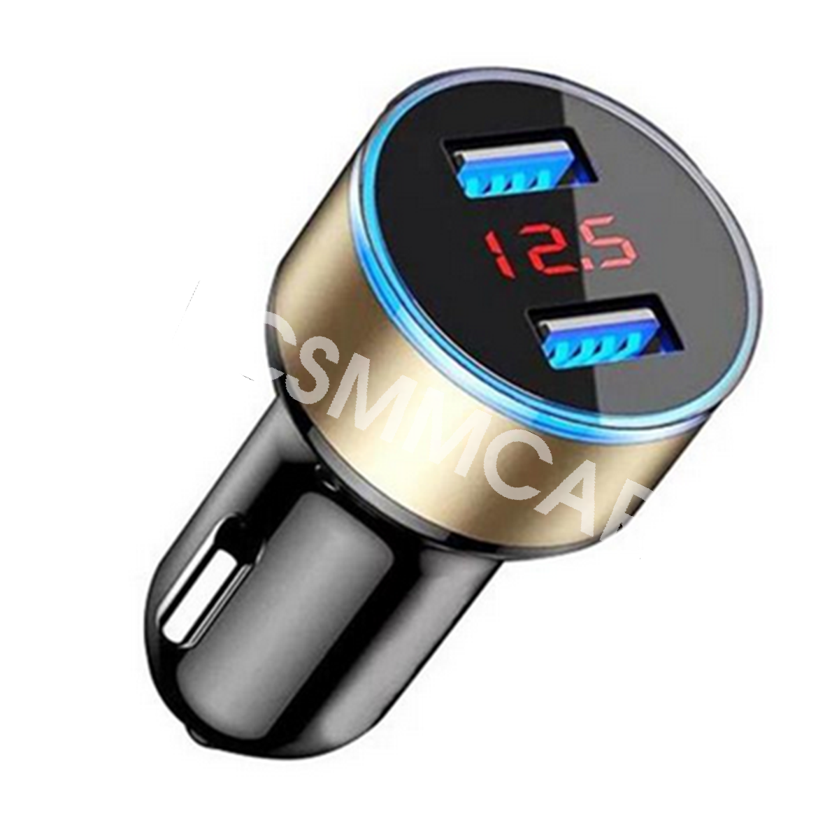 Car Charger Dual USB Fast Charging 3.1A LCD Display Cigarette Lighter Adapter