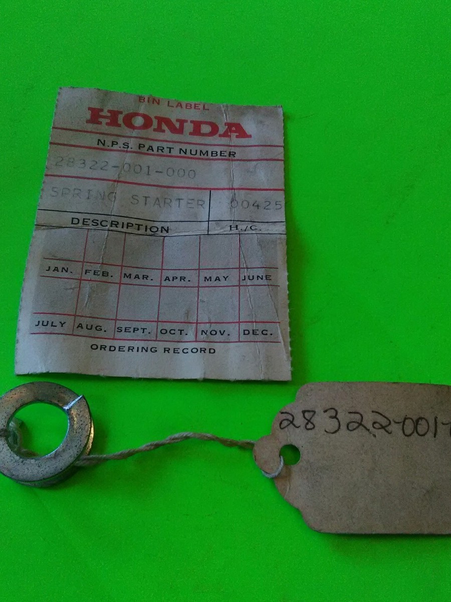 GENUINE Honda NOS 28322-001-010 Kick Start Spring - Many Models | eBay