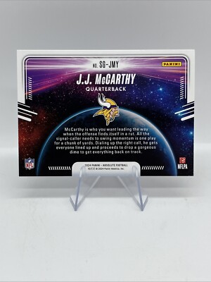 2024 Panini Absolute Star Gazing J.J. McCarthy Minnesota Vikings
