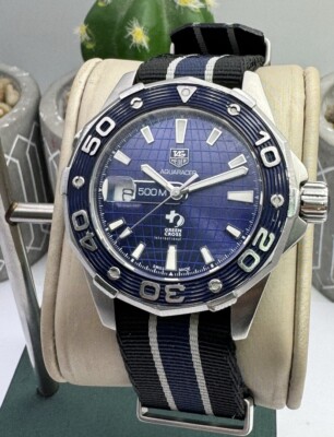 Tag Heuer Aquaracer WAJ2116 Special Edition Blue Dial Men's