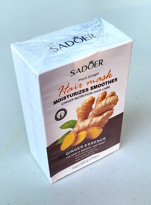 SADÖER Plant Ginger - Hair Mash - Moisturizes Smoothes - Ginger - 0.35oz x 20pcs