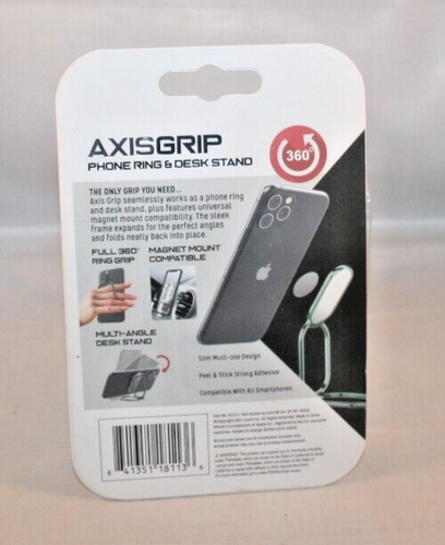 AXISGRIP Phone Ring & Desk Stand 360° Cell Phone Mount Magnet Compatible - Picture 2 of 2