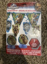 Unique Jurassic World Birthday Decoration Kit - 7 Pcs