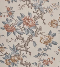 GUY GOODFELLOW CURTAIN FABRIC DESIGN Garsington 4.8 METRES RUSSET 100% LINEN