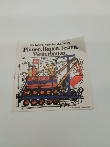 Lego ® Broschüre Prospekt 1974 “Planen. Bauen. Testen. Weiterbauen.” C.Lieberath