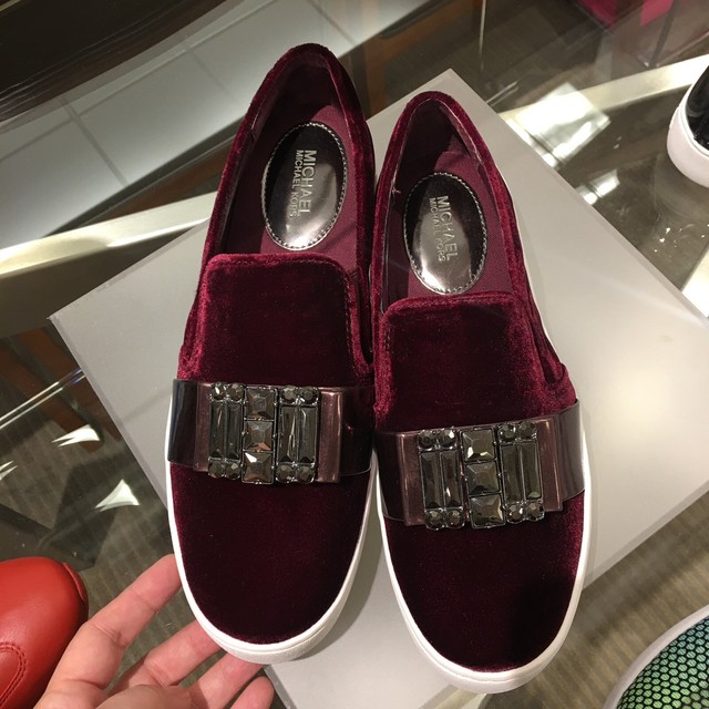 michael kors velvet sneakers