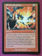 Magic The Gathering ONSLAUGHT ERRATIC EXPLOSION red card MTG