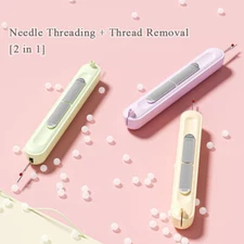 2 in 1 Needle Threader Seam Ripper,Needle Threading andSeam Kit Seam RipperTool