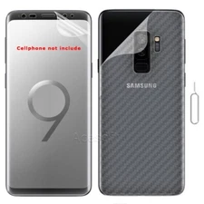 High Grade Durable Back Carbon Fiber Sticker Film f Samsung Galaxy S9+ SM-G965U