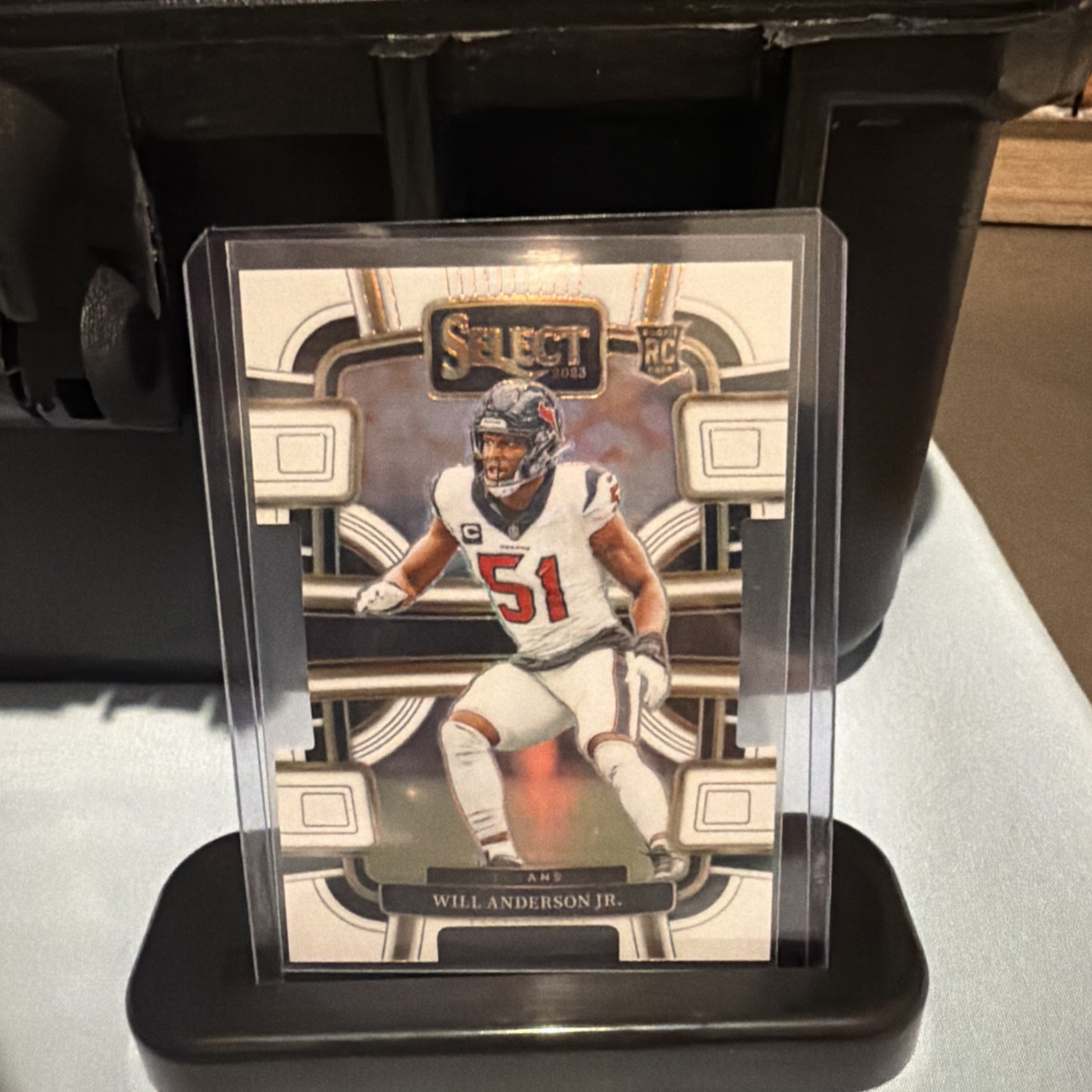 2023 Panini Select - Concourse Will Anderson #40 White Prizm Die-Cut /199 (RC)