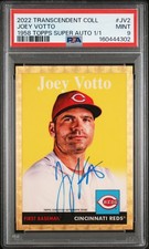 Marketplace image: JOEY VOTTO 2022 TRANSCENDENT COLLECTION SUPERFRACTOR THROWBACK AUTO 1/1 PSA 9