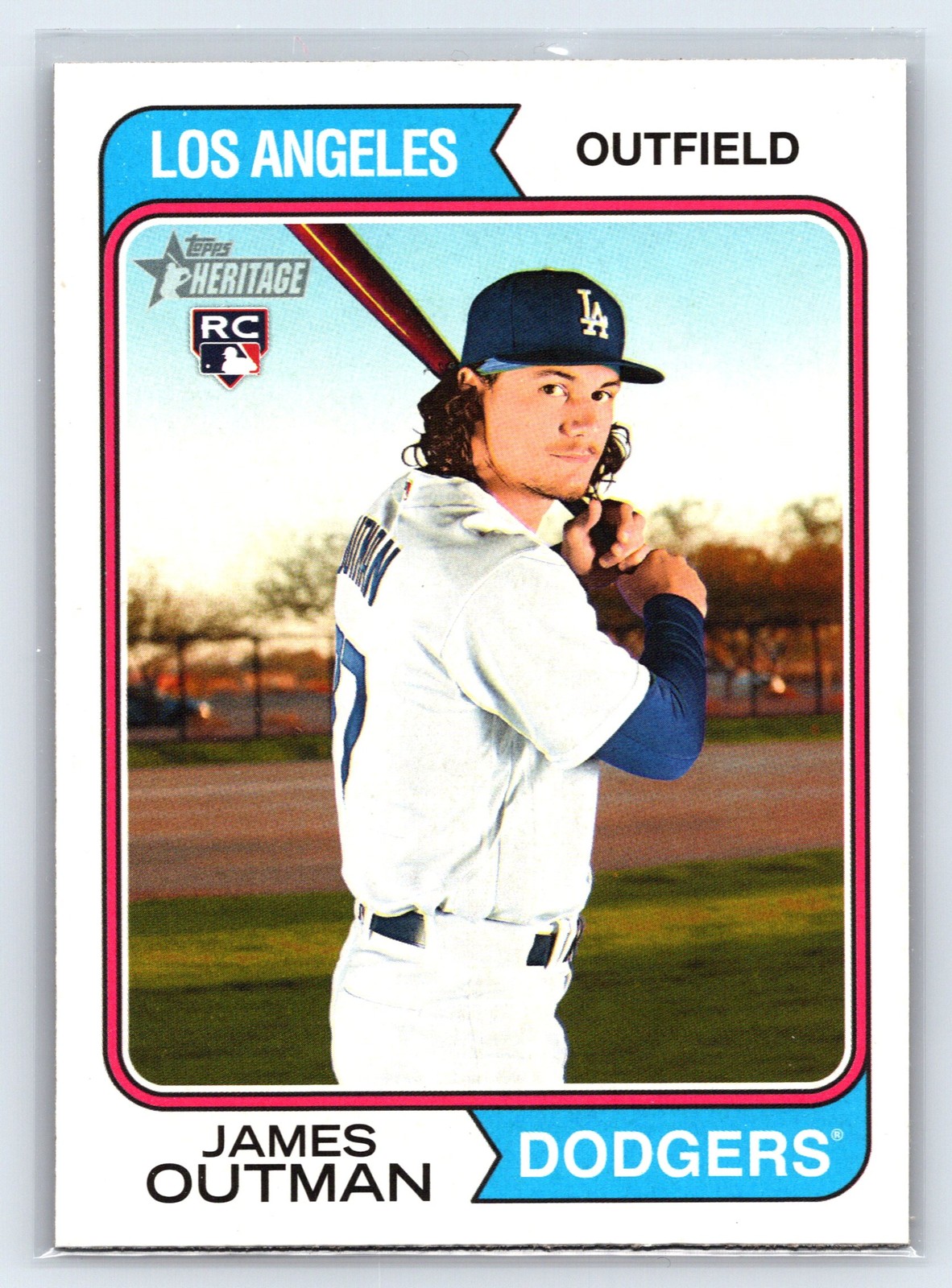 2023 Topps Heritage James Outman #93 RC Rookie Los Angeles Dodgers