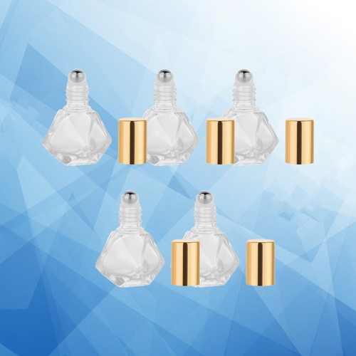 5Pcs Five-Pointed Star Shaped Bottle Essential Oil Bottle Golden (5ml) - Picture 10 of 11