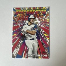 2025 Matt Olson Topps Series 1 Celebration Power Players Atlanta Braves PP-4