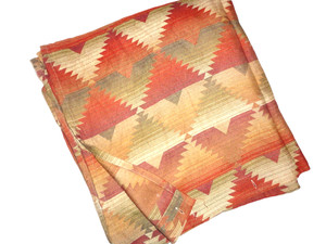 CROSCILL SOUTHWESTERN Santa Fe PAYSON rust oliive (1) SHOWER CURTAIN 72x75