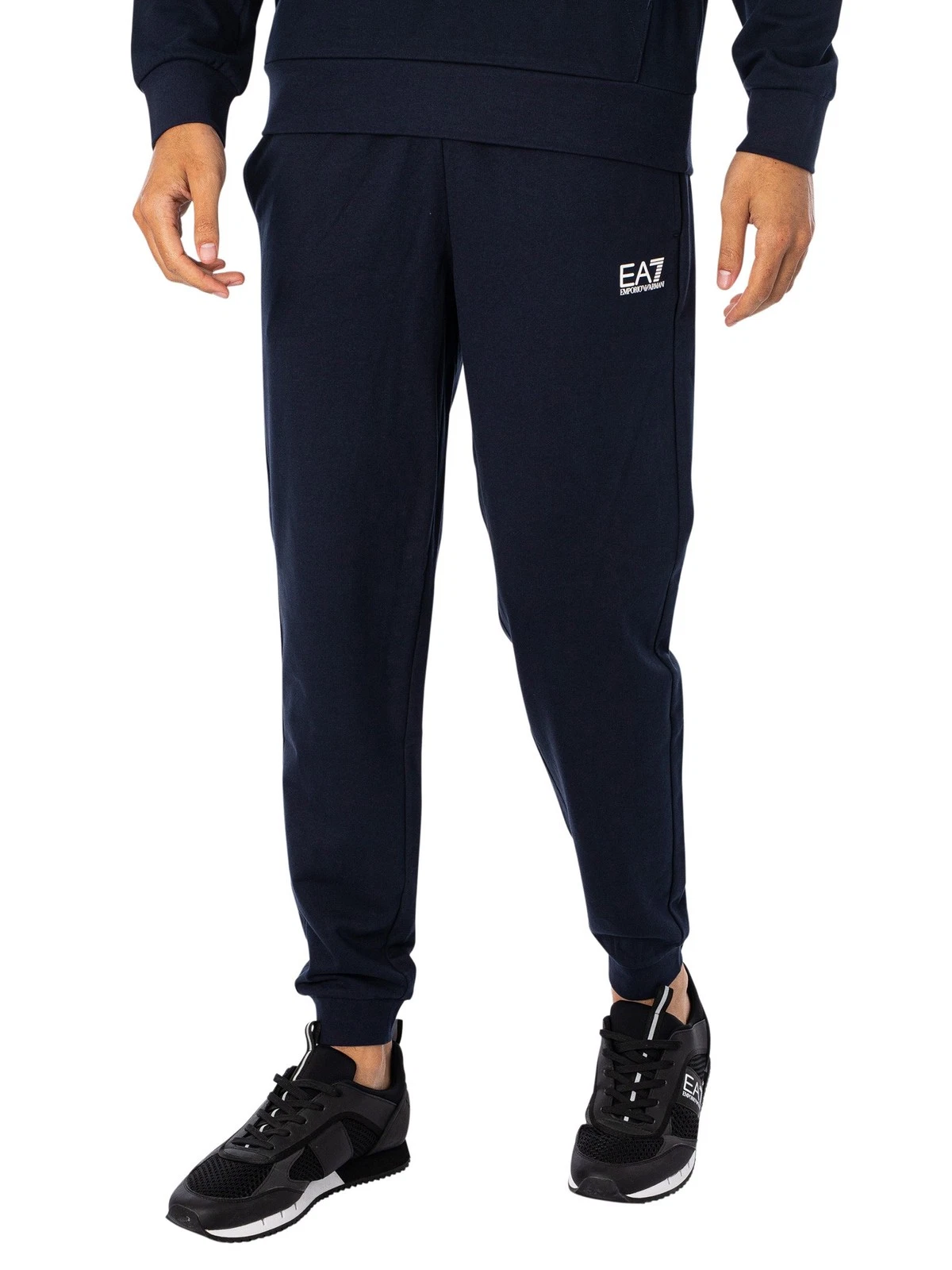 EA7 Men's Logo Joggers, Blue