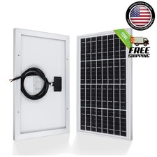 Lightweight 10W Solar Panel for Quick Charging of 12V Systems - Easy Install