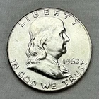 1962 P FRANKLIN HALF DOLLAR 90% SILVER BU