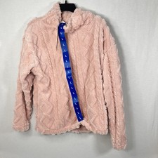 Eddie Bauer Sweater Pink Pullover Long Sleeves Cable Knit Soft Cozy Women s L