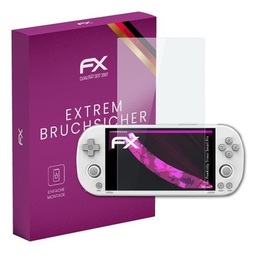 atFoliX Glasfolie für PowKiddy Trimui Smart Pro Displayfolie 9H Schutzpanzer