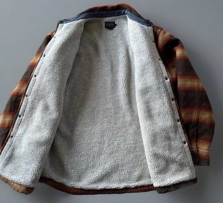 Pendleton Striped Sherpa Lined Striped Western Ja… - image 6