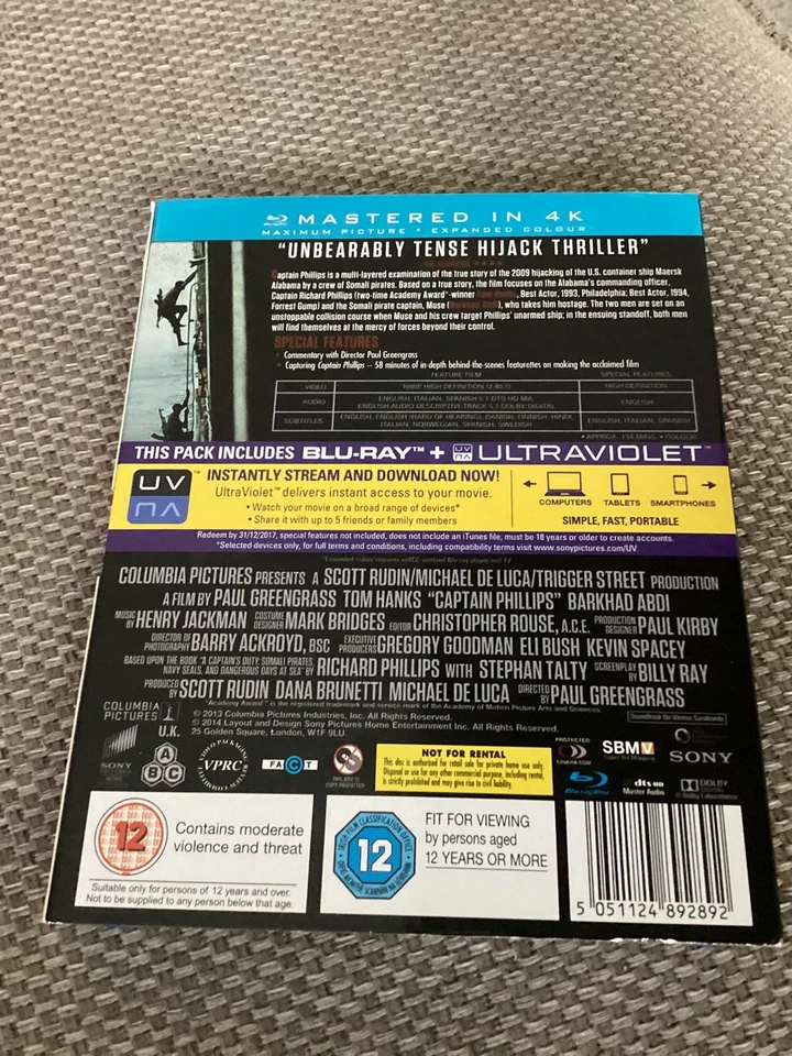 Captain Phillips (Blu-ray, 2014) - Image 3 of 3