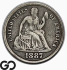 1887-P Seated Liberty Dime — photo from another recent sale