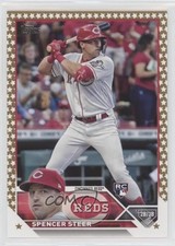 2023 Topps Complete Set Fanatics Exclusive Gold Star Spencer Steer #489 00em