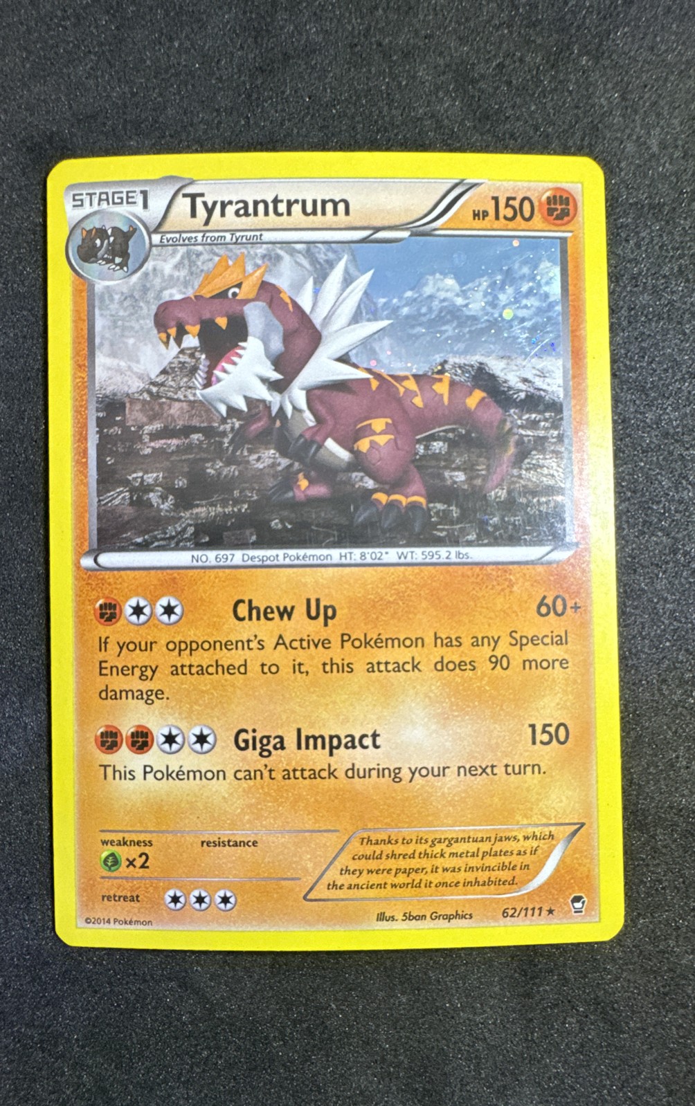 Tyrantrum 62/111 XY - Furious Fists Regular