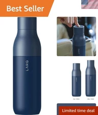 Bottle PureVis 25 oz - Self-Cleaning and Insulated Stainless Steel Water Bott...