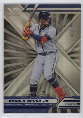 2022 Panini Chronicles Xr Blue 45/99 Ronald Acuna Jr #20 17ok