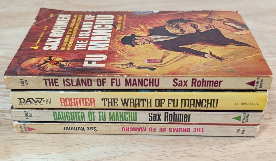Bulk Lot of 8 different Sax Rohmer Fu Manchu Pyramid and DAW Vintage Paperbacks Foto 3 de 4