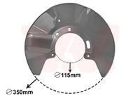 Spritzblech Bremsscheibe VAN Wezel 5897372 FüR VW Transporter 7HB T5 7HJ 7EB Bus