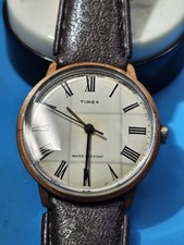 Orologio da polso meccanico Timex vintage personalizzato una tantum pulito e revisionato