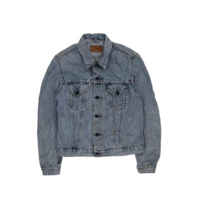 Levi's Men's Light Blue Short Regular Denim Jacket Size M