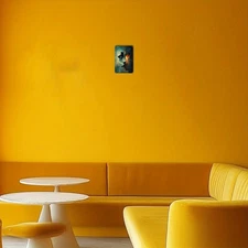 1pc 2D 1pc 2D1pc Aluminum Square Wall Art- 3D Frame Enlightenment Ancient Guardi