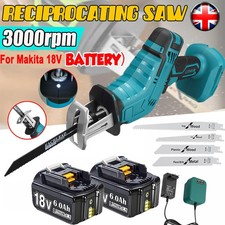 For Makita 18v battery Reciprocating Saw Recip Sabre Saw With 4x Blades /Charger